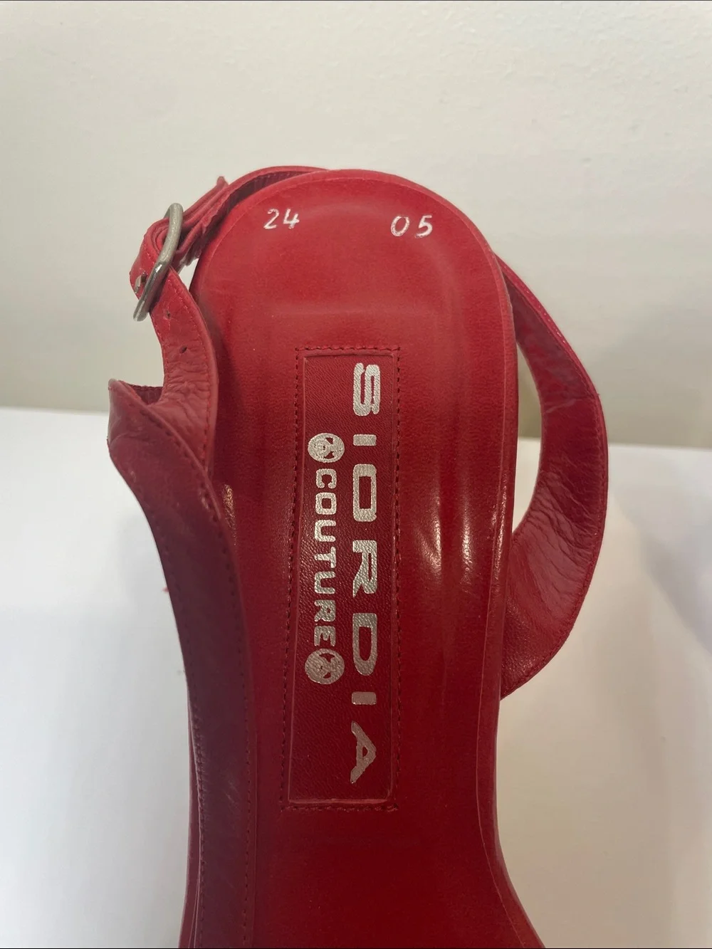 Siordia Couture red leather